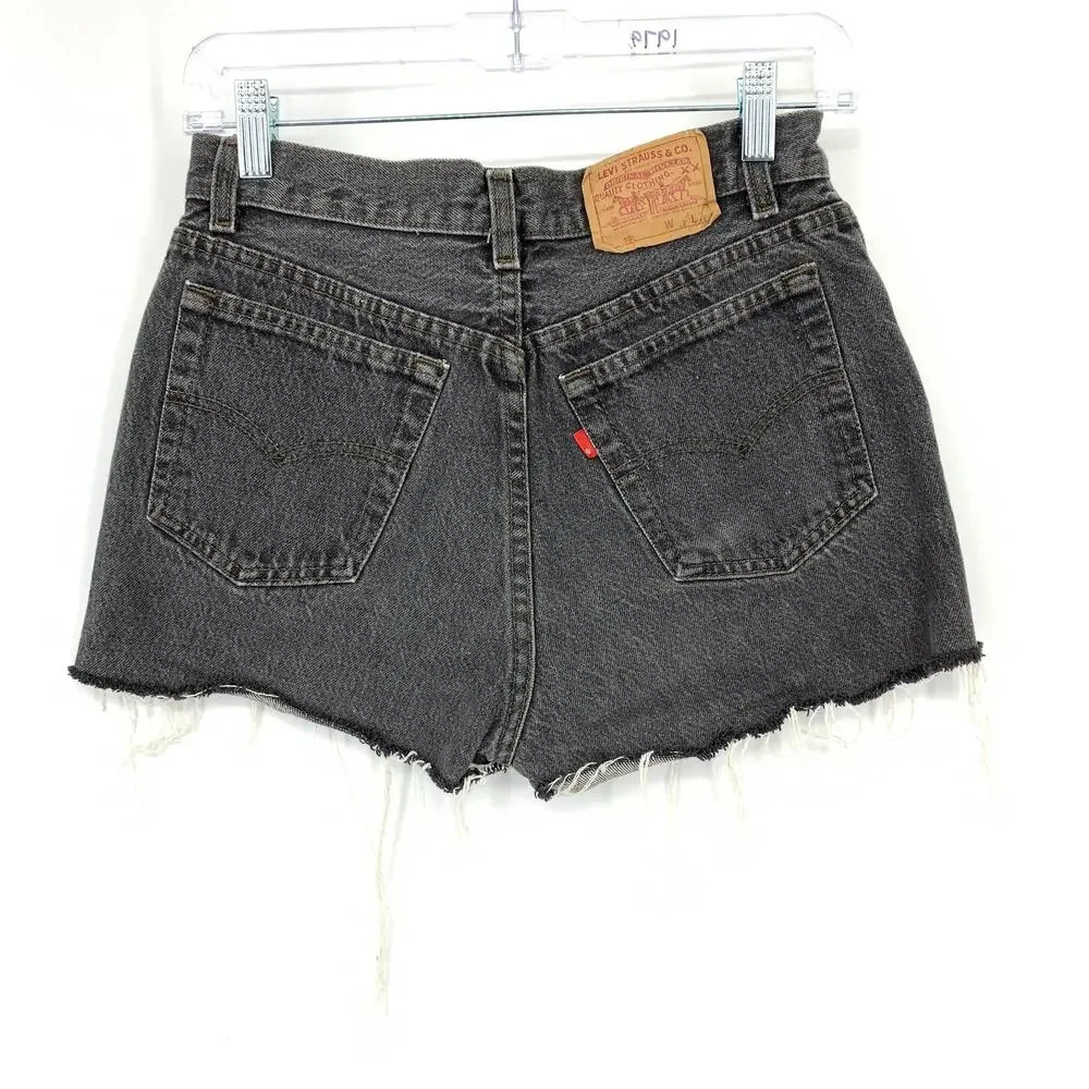 Levis 501 Cut Off Denim Shorts Womens Apx Sz 27